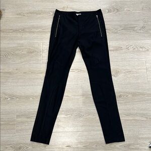 Helmut Lang Black Dress Pants with Zipper Pockets
